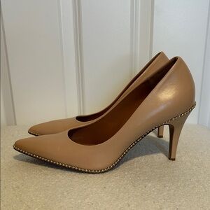 Coach Nude Beadchain Pumps Women's Size 7.5
